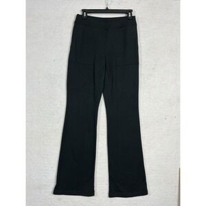 J Jill Ponte Pants Womens Size Small Black Flare Stretch Comfort Pull On NWOT